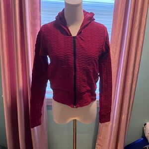 Booty by Brabants Textured Burgundy Bomber Jacket